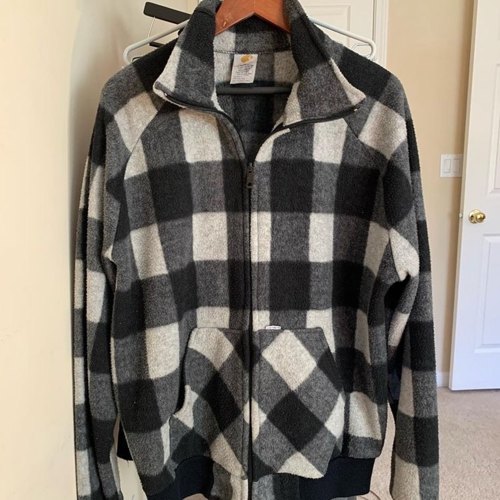 Carhartt vintage checkered fleece size XL